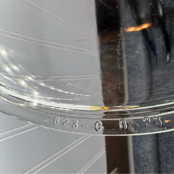 New PYREX Round Bowl 1 1/2 QT #623 Clear Casserole / Baking Dish USA with Lid - Picture 8 of 15